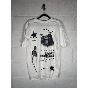Beyoncé Renaissance World Tour 2023 "Summer Renaissance" Tee White Large